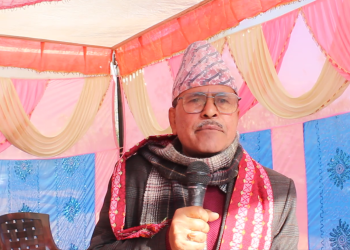एमाले प्रवेश पछि पुर्ब मेयर बस्नेतलाई दियो मन्थली नगरपालिकाले मञ्च