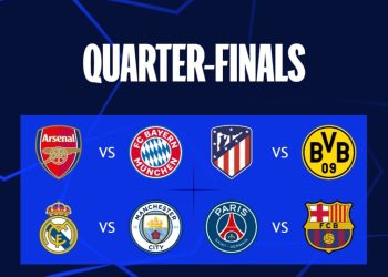 च्याम्पियन्स लिगको क्वाटरफाइनलमा म्यानचेष्टर सिटी र रियल मड्रिड भिड्ने