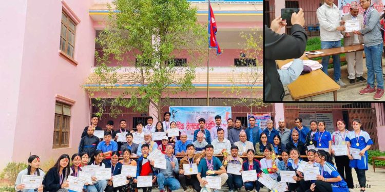 मन्थली सहिद स्मृति बहुमुखी क्याम्पसद्धारा आयोजित वार्षिक खेलकुद सप्ताह आज समापन