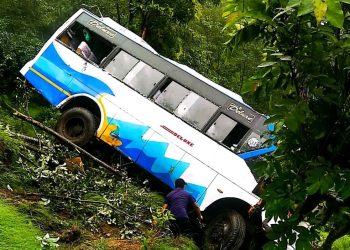 रामेछापको लिखु तामाकोशीमा बस दुर्घटनाः१० जना घाइतेः घाइतेको अवस्था सामान्य