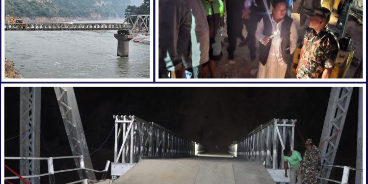 पुल निर्माण पुरा गरेर राजधानी फर्के कान्छाराम