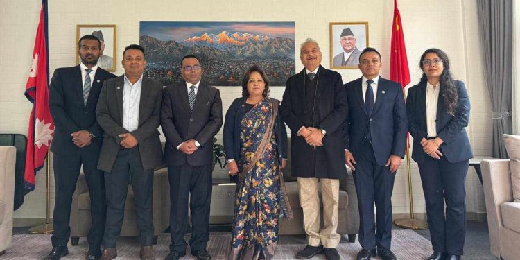 परराष्ट्रमन्त्री डा राणा छन्दुस्थित महावाणिज्यदूतावासमा