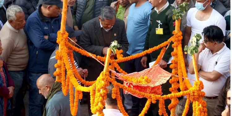 पूर्वसभामुख ढुङ्गानाको राजकीय सम्मानका साथ अन्त्येष्टि
