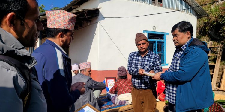मृतकका परिवारलाई काजकृया खर्च