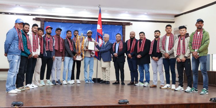 जनकपुर बोल्ट्सलाई प्रधानमन्त्रीको सम्मान