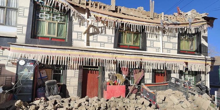 चीन भूकम्पमा मृत्यु हुनेको सङ्ख्या ९५ पुग्यो