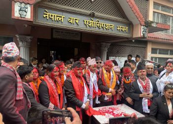 नेपाल बार एसोसिएसनको अध्यक्षमा वरिष्ठ अधिवक्ता प्राडा  मिश्र निर्वाचित 