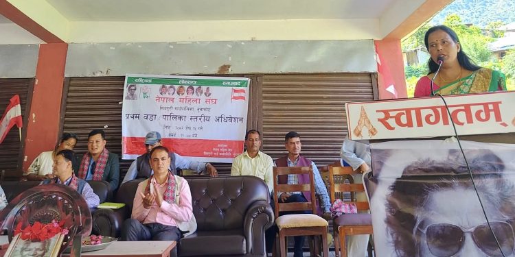 शिवपुरी गाउँपालिका महिला संघले नयाँ नेतृत्व चयन गर्दै अधिवेशन सम्पन्न