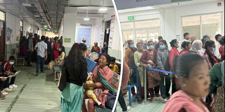 रामेछापमा निशुल्क स्वास्थ्य शिविर,  सेवाग्राहीको अत्यधिक भिड