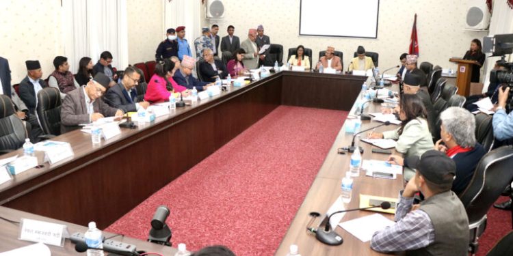 राष्ट्रियसभा सदस्यको निर्वाचनका लागि आयोगद्वारा दलहरूसँग छलफल