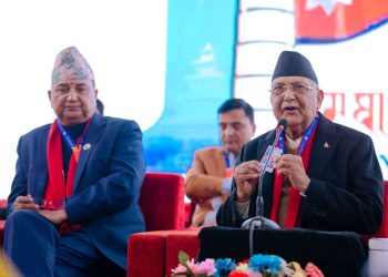 एमाले महाधिवेशनः अध्यक्षमा ओली र पोखरेलको उम्मेदवारी दर्ता