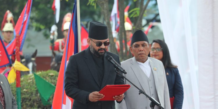 नवनियुक्त प्रधानमन्त्री शाहबाट शपथ ग्रहण