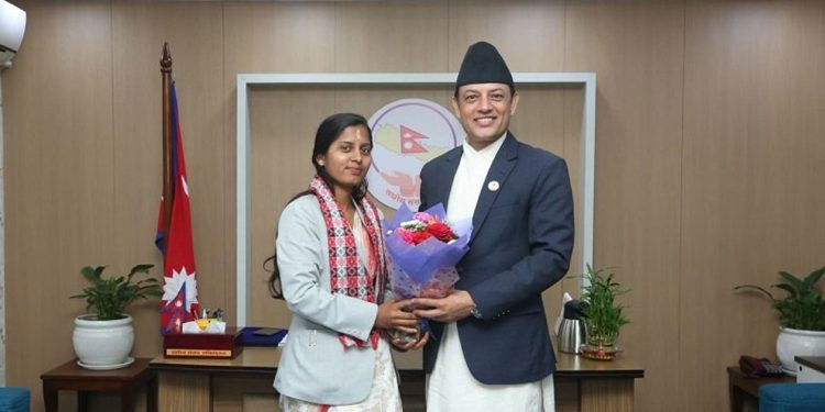 उपसभामुख रुबीकुमारी ठाकुरद्वारा पदभार ग्रहण