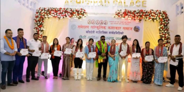खाँडादेवी सांस्कृतिक कलाकार समाजको अधिबेशन सम्पन्न अध्यक्षमा श्रेष्ठ