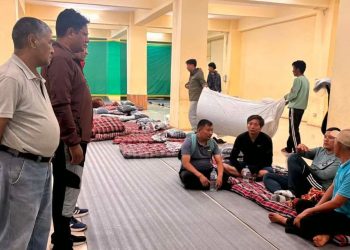 रसुवाबाट उद्धार गरिएका बाढीपीडितलाई येलो गुम्बामा अस्थायी बसोबास